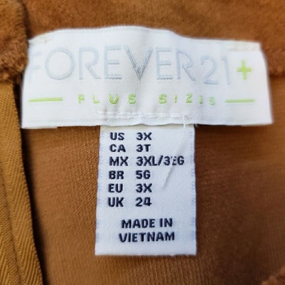 New Forever 21 3X Velvet Lace Up Mini Skirt - Picture 4 of 5